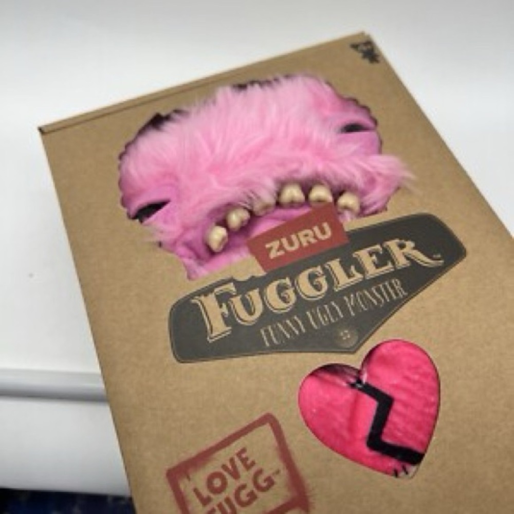 The Fuggler PINK LOVE FUGG Valentine's Day Funny Ugly Monster 9" Collectible - Picture 5 of 6